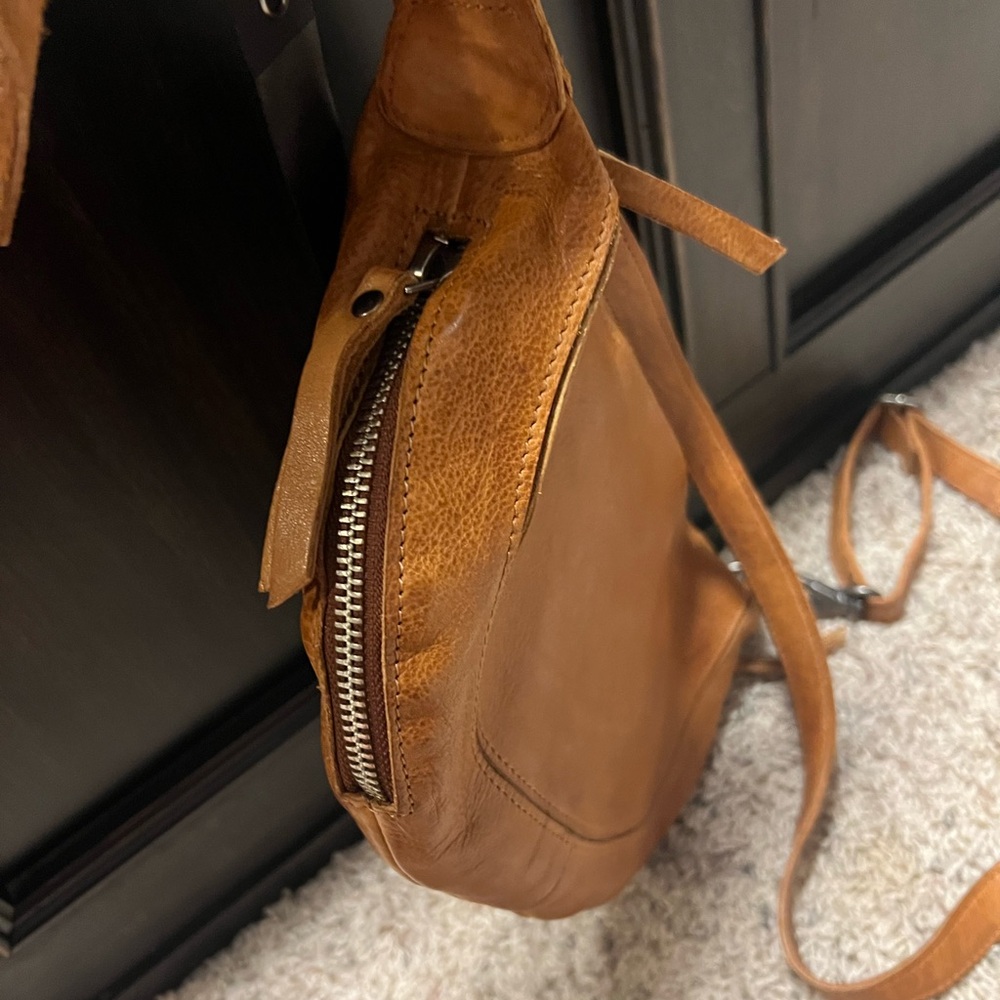 latico Tan Leather Crescent Crossbody Bag - Picture 7 of 7